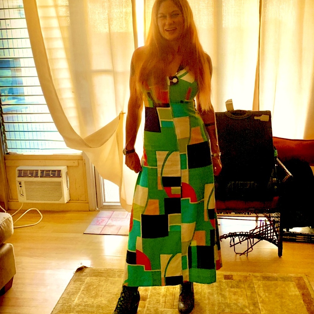 vintage 60s Mondrian-inspired dress